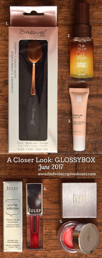 June Glossybox Review Free Gift Coupon Find Subscription Boxes