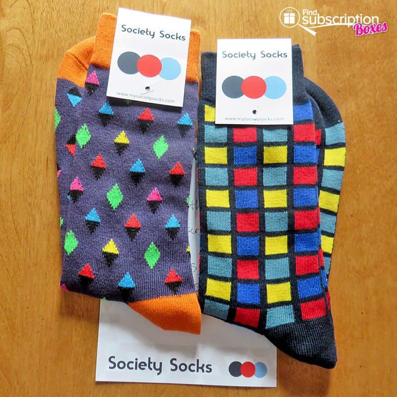 Society Socks July 2016 Review + Coupon | Find Subscription Boxes