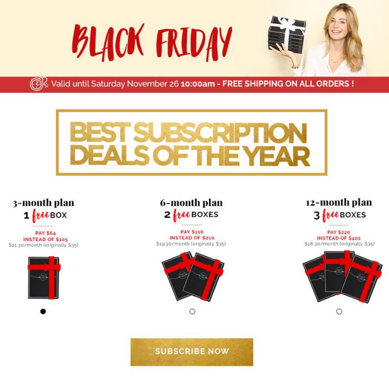 Black Friday/Cyber Monday Subscription Box Coupons, Deals & Savings
