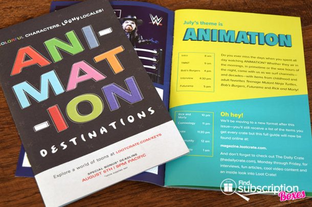 July 2017 Loot Crate Review Animation Coupon Find Subscription Boxes