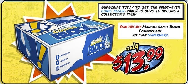 Save 10% Off Monthly Comic Block Subscriptions with Code SUPERHERO ...